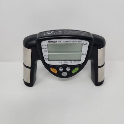 Omron HBF-306CN Fat Loss BMI Monitor Tracker Black Great Condition Tested