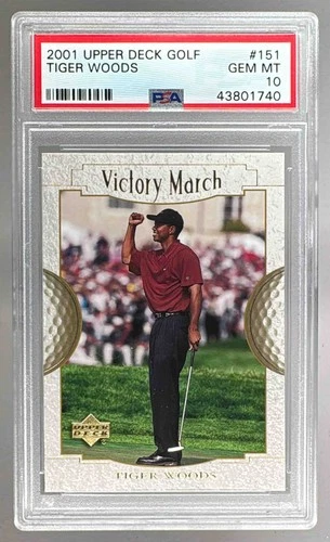 43801740 Tiger Woods 2001 Upper Deck #151 Rookie RC PSA 10