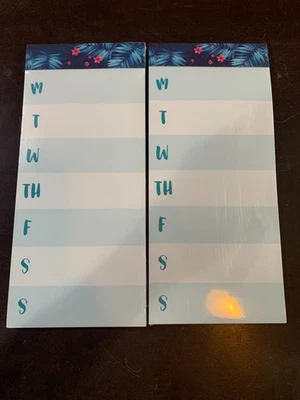 OFFICE DEPOT Magnetic Notepad To-Do List, Monday-Sunday List for Fridge/Filing Cabinet Lot x2