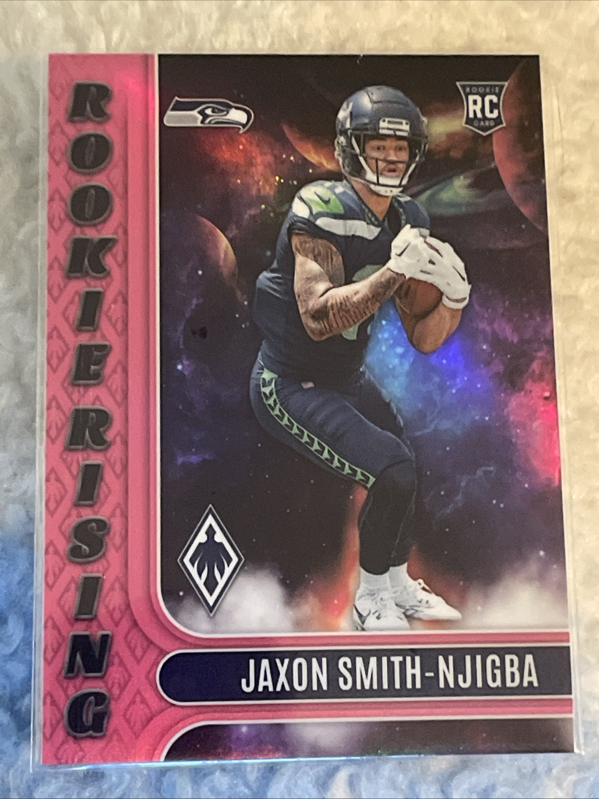 JAXON SMITH-NJIGBA 2023 PANINI PHOENIX ROOKIE RISING PINK PARALLEL 59/175 #9 RC
