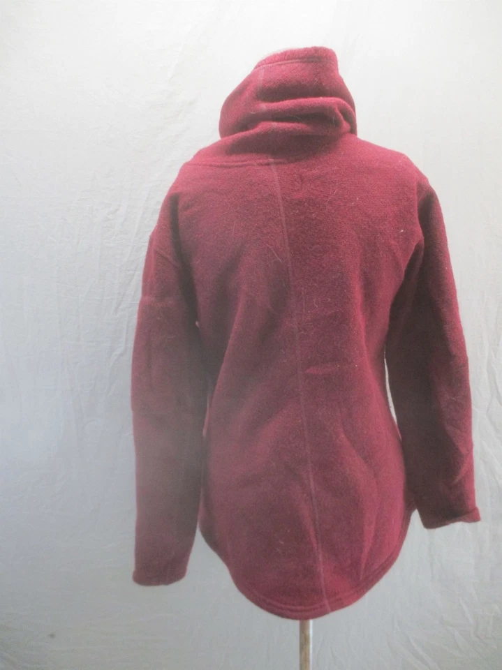 Smartwool Size M Womens Bordo Wool Blend Fleece Cowl Neck Softy Pull Over 627 - Image 4 of 4