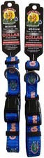 Lot of 2 NCAA Florida Gators 3/4" Nylon Reflective Dog Collar Size M 14-18-in