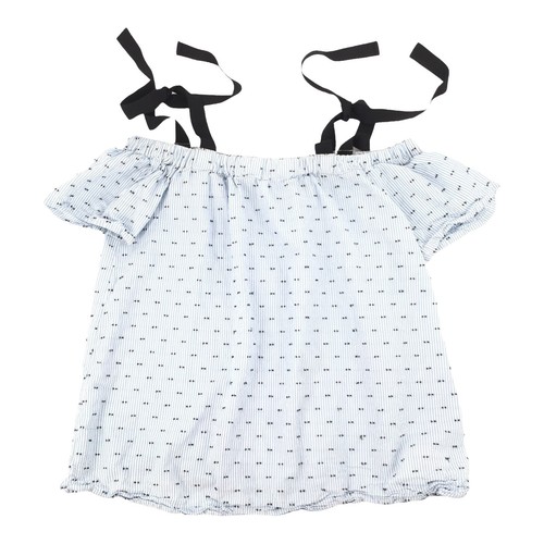 Style & Co. Women's Convertible Off-The-Shoulder Top - Relaxed Smocked Hem Blouse (Winter White, X-Large)