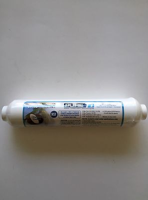 REVERSE OSMOSIS IN-LINE CARBON FILTER 10 X 2 1/4'' FPT THREADED ENDS