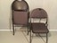 cosco fabric folding chair black patterned fabric - set of 2