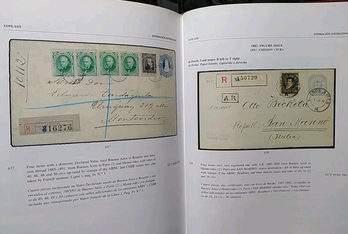 SELLOS POSTALES FILATÉLICOS RAROS DE ARGENTINA CATÁLOGO SUBASTA 2000 ¡ALTO VALOR! - Imagen 10 de 12