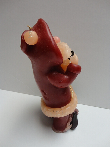 Vintage Santa Candle Northern Lights Candle Co. Handmade Signed by Artist /Vtg. - Picture 4 of 9