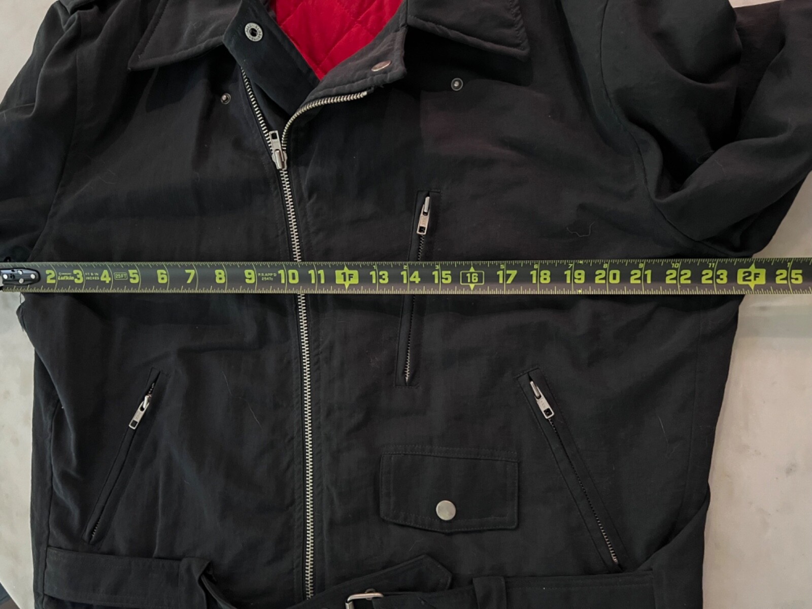 Vintage Polo Ralph Lauren Moto Jacket Bomber Black & Red Padded Men Size M image 4