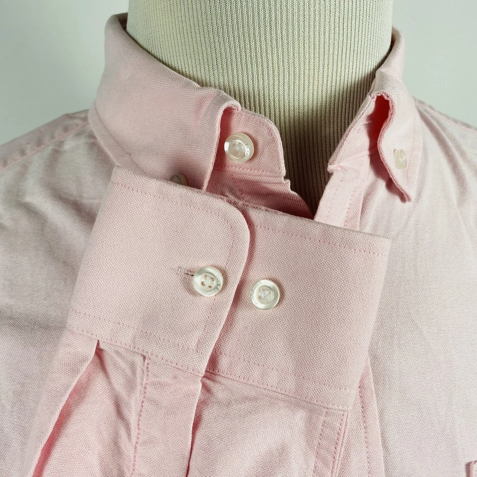 NUEVO CON ETIQUETAS Five Four X Poggy The Man Camisa Oxford Darrick Mediana Rosa Algodón Abotonada Foto 4 de 4