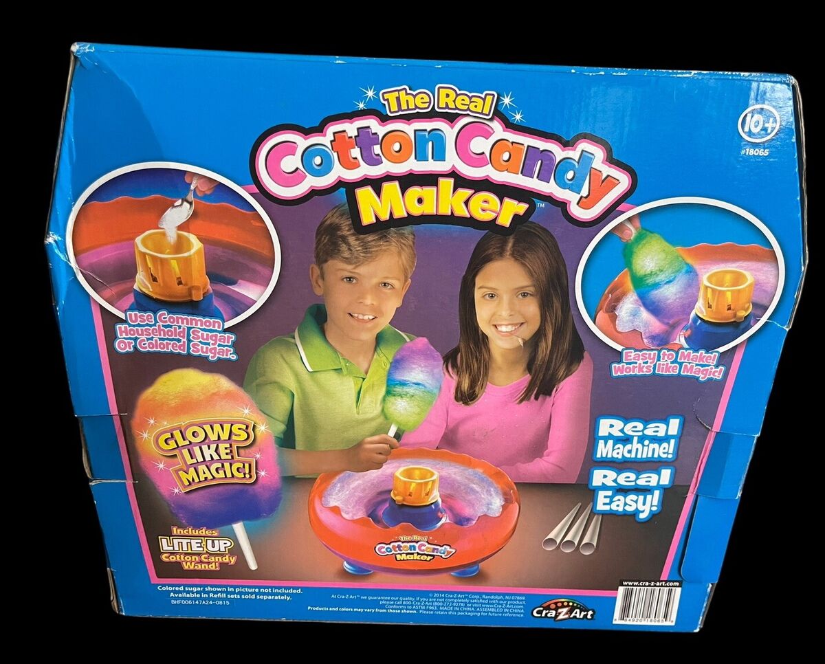 NEW Cra-Z-Art Real Cotton Candy Maker Machine Toy w/ Lite Up NEW Cra-Z-Art Real Cotton Candy Maker Machine Toy w/ Lite Up