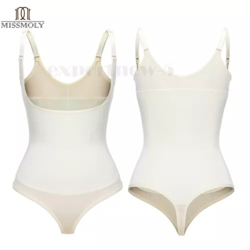 Women Shapewear Bodysuit Waist Trainer Tummy Control Underbust Full Body Shaper - Picture 44 of 47