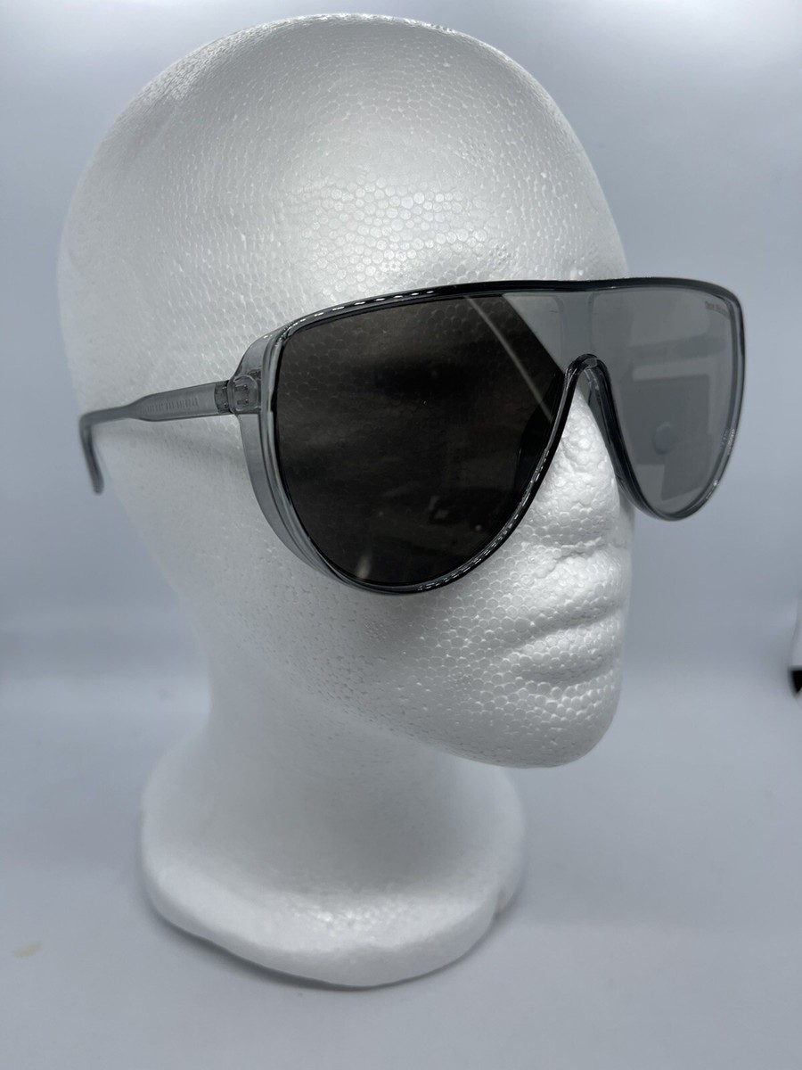 TRUE RELIGION Clear Frame Mirrored Aviator Sunglasses TR55848 NEW