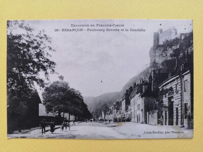 CPA Ausflug in die Franche Grafschaft BESANCON Doubs FAUBOURG RIVOTTE und die ZITADELLE