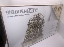 Brand New Sealed Wooden City 3D Wooden Puzzle Mechanical Model Ferris Wheel