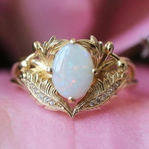 Jewelry Gift Size 6-11 Gemstone Fashion Rings Elegant Cubic Zirconia - Picture 19 of 39