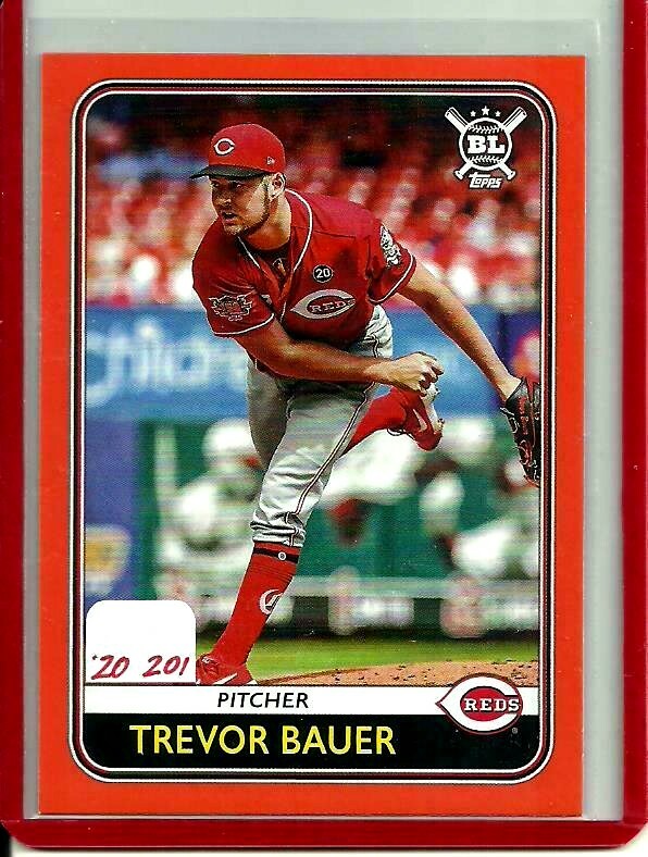 Cincinnati Reds 2020 Topps Big League Orange parallel #201 Trevor Bauer