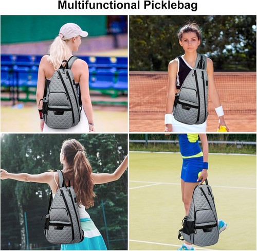 BOSSTIN Pickleball Bag, Pickleball Backpack Reversible Sling Pickle Ball Paddle - 第 5/5 張圖片