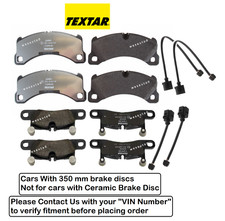 Front Brake Pad & Rear Brake Pad +Sensor OEM for Porsche Cayenne Base (350mm)