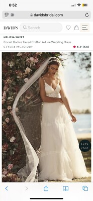 knee length dresses for ladies Melissa Sweet Silk Radzimir Cosimma A-Line Wedding Dress – Instant Filters 2 main image 0