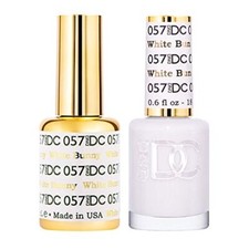 DND DC DUO Matching Gel & Lacquer 0.5 floz/15mL #057 - White Bunny