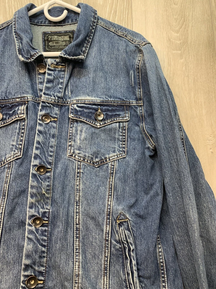 Chaqueta vaquera 21 para hombre talla XL color azul Rn 94981 Foto 2 de 4