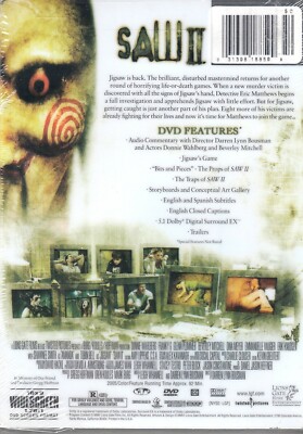 Saw II 2- Tony Nappo, Shawnee Smith, Donnie Wahlberg, - New Horror