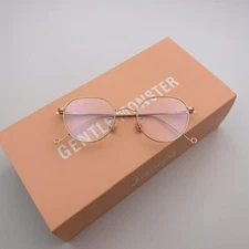 GentleMonster Glasses Jennie In The Mood 032 Gold Frame Clear Lenses