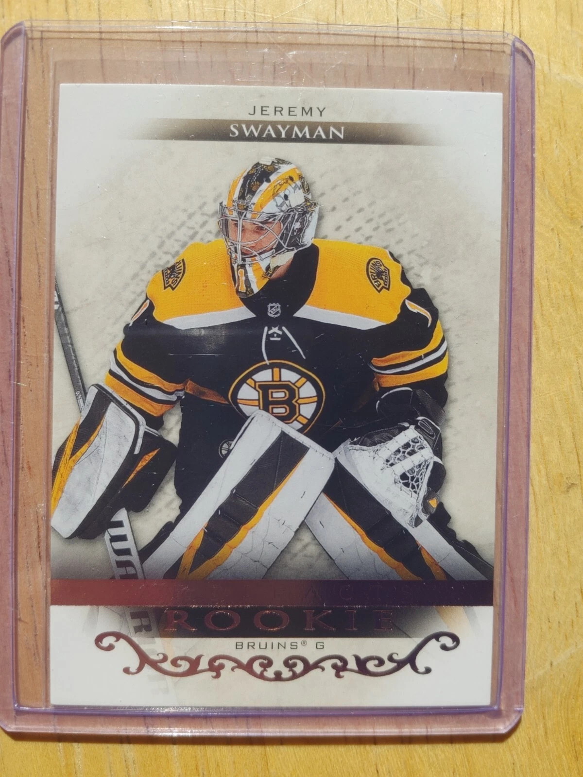 Jeremy Swayman 2021-22 UD Artifacts Rose Gold Rookie # 163