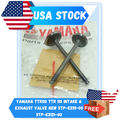 Yamaha TTR110 TTR 110 Intake & Exhaust Valve NEW 5TPE211100 5TPE2121