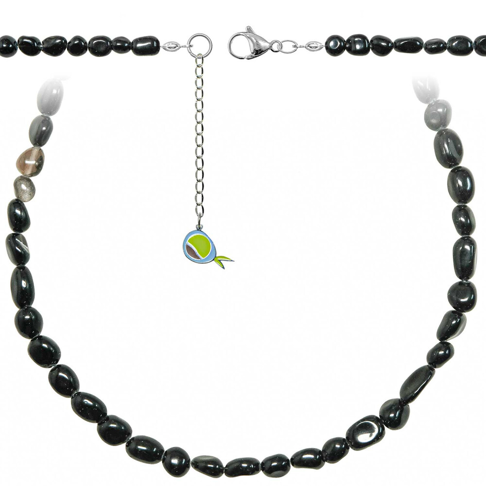 Collier obsidienne noire antistress pour retrouver calme et ancrage