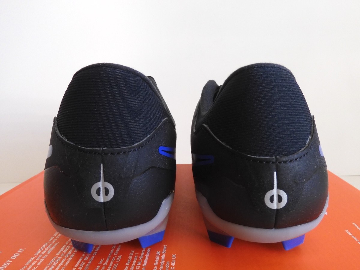 Nike Tiempo Legend 10 Academy Fg/Mg Black-Chrome-Blue Sz 9.5