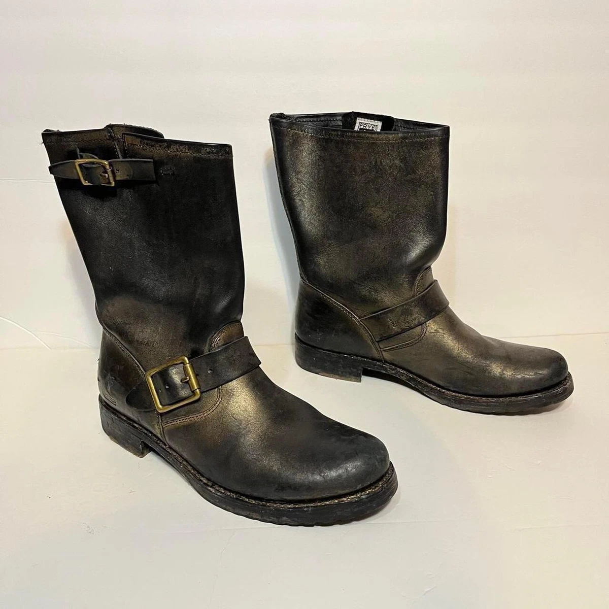Metallic frye boots store