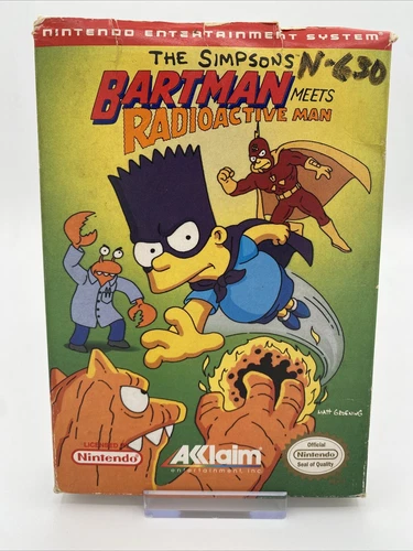 The Simpsons Bartman Meets Radioactive Man - NES - FREE SHIPPING