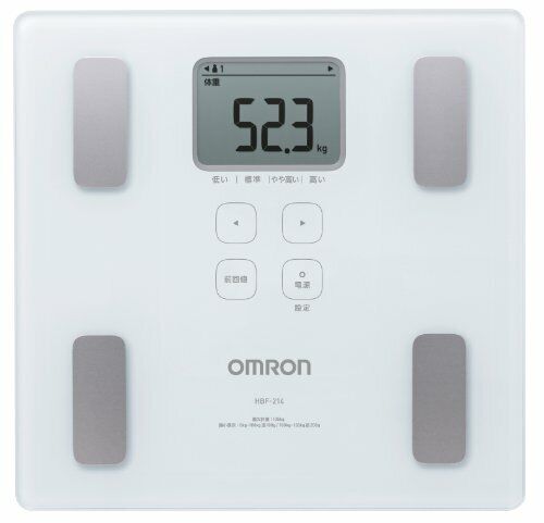 OMRON Body Composition Reservation Meter White Weight Mail order HBF-214-W Scale Japan