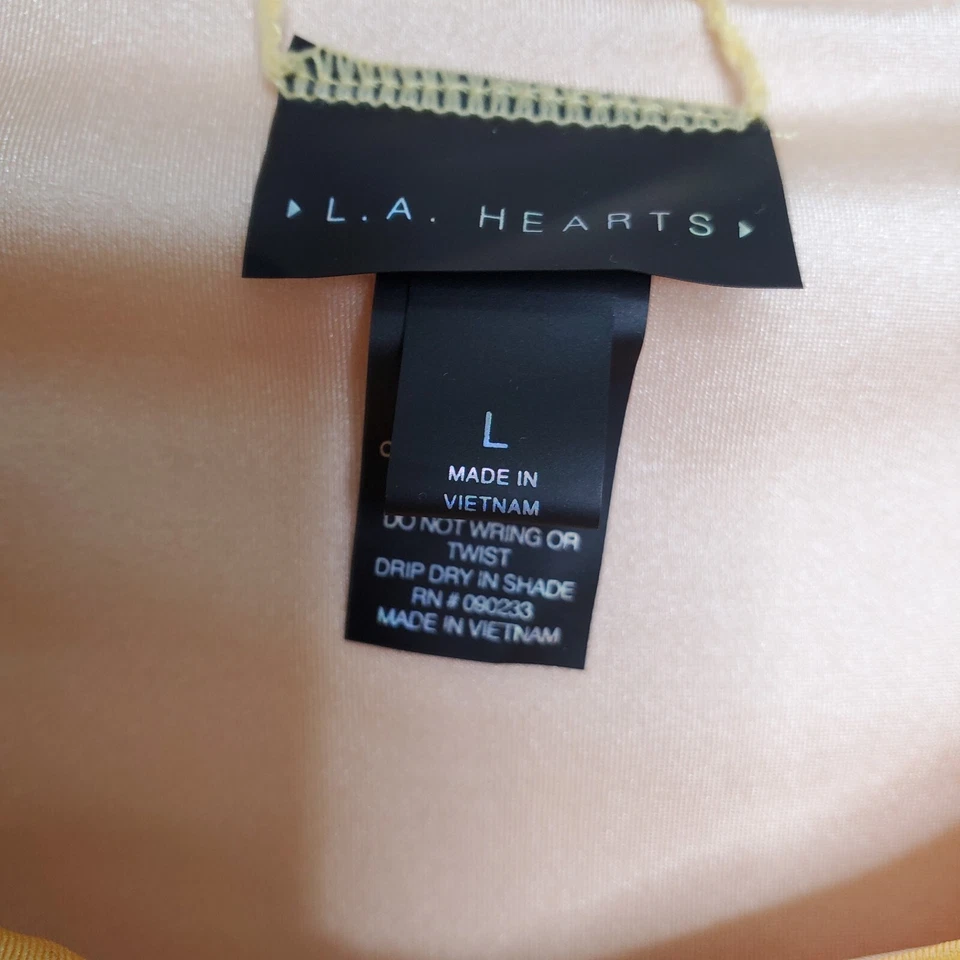 NUEVO CON ETIQUETAS LA HEARTS PACSUN Bikini de Natación Dorado Amarillo Parte Inferior Con Cordones Talla Grande Ojal Foto 4 de 4