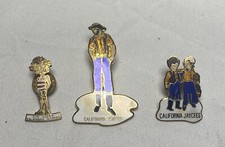 Lot of 3 Vintage California Jaycees Political Member Lapel Pin
