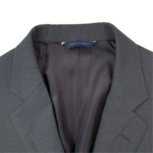 Hombre 44R Brooks Brothers Madison Fit "Brooks Fresco" Gris Marengo Punto Blazer - Imagen 2 de 13