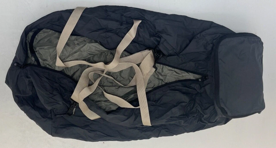 NUEVO Bolso de Lona Embalable Swiss Army Gris con Correas Bronceadas (24 x 9 x 8) Envío GRATIS Foto 4 de 4