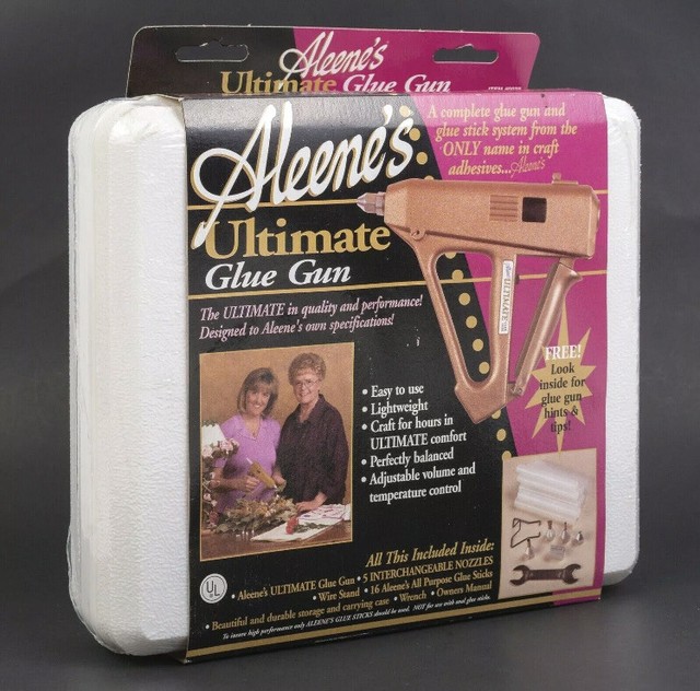 Aleene's Ultimate Glue Gun Kit Crafts 5 Nozzles Case Stand Lk for