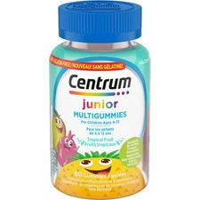 Centrum Junior MultiGummies Tropical Fruit Pineapple-Mango Multivitamin 60pc NEW