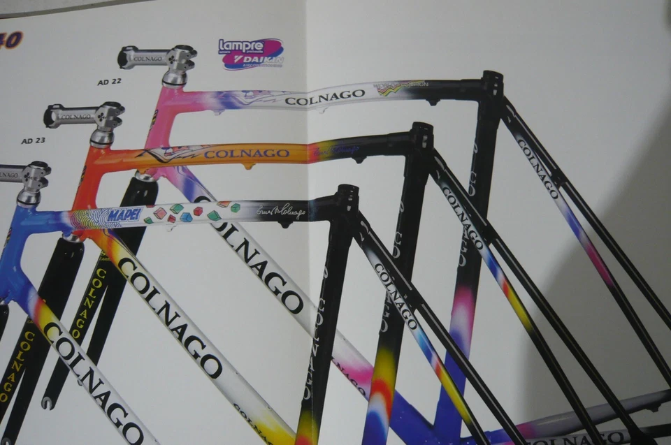 Colnago 2000 C40 Precisa 700C straight blades Mapei art decor front forks - Image 2 of 4