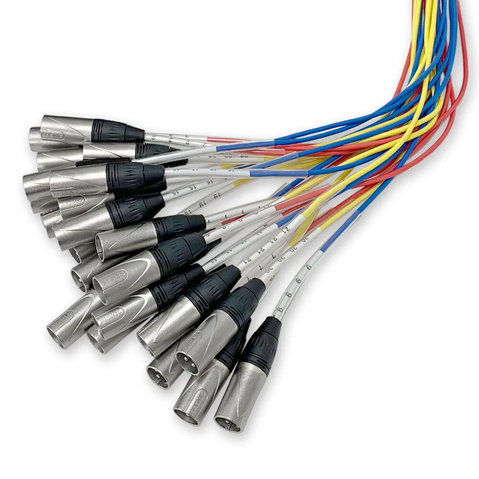 24 Channel XLR TRS Combo Splitter Snake Cable - 5 Foot and 30 Foot XLR trunks - Image 2 of 4