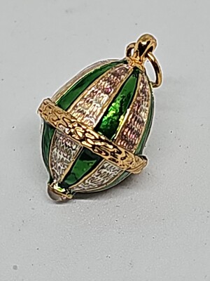 Rafka Retired 925 Sterling Silber Vermeil Emaille Royal Easter Egg Charm Anhänger?