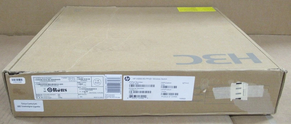 New HP A3000-8G-PPOE+ Wireless Switch 8x Ports 10/100/1000 JD444A WX3000 Series  - Image 2 of 4