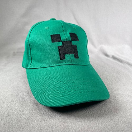 Minecraft Creeper Flat bill snapback Hat checkered lo