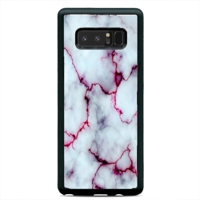 Red White Polished Marble Case Cover Samsung Galaxy S23 S22 Plus Ultra S21+ S20