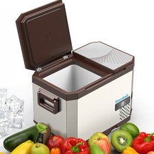 Kompressor Kühlbox 40L Zwei Kammern Auto Gefrierbox Kühlschrank StandHeiz