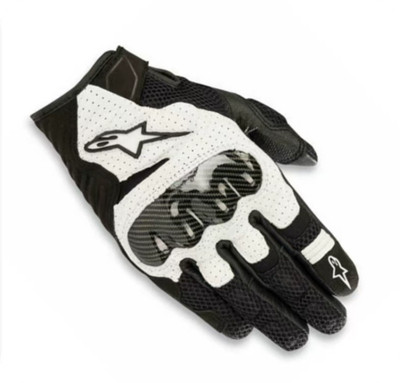 NEU ALPINESTARS SMX1 Air V2 Leder-Straßenhandschuhe Sport-Renn-Straße Motorrad