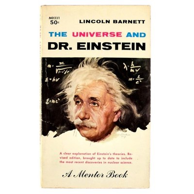 The Universe and Dr. Einstein Lincoln Barnett 1960 Print Vintage Science PB Book