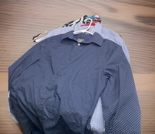 H M Mens Button Up Long Short Sleeve Dress Shirts Sz M Lot 3 2 Slim 1 Regular